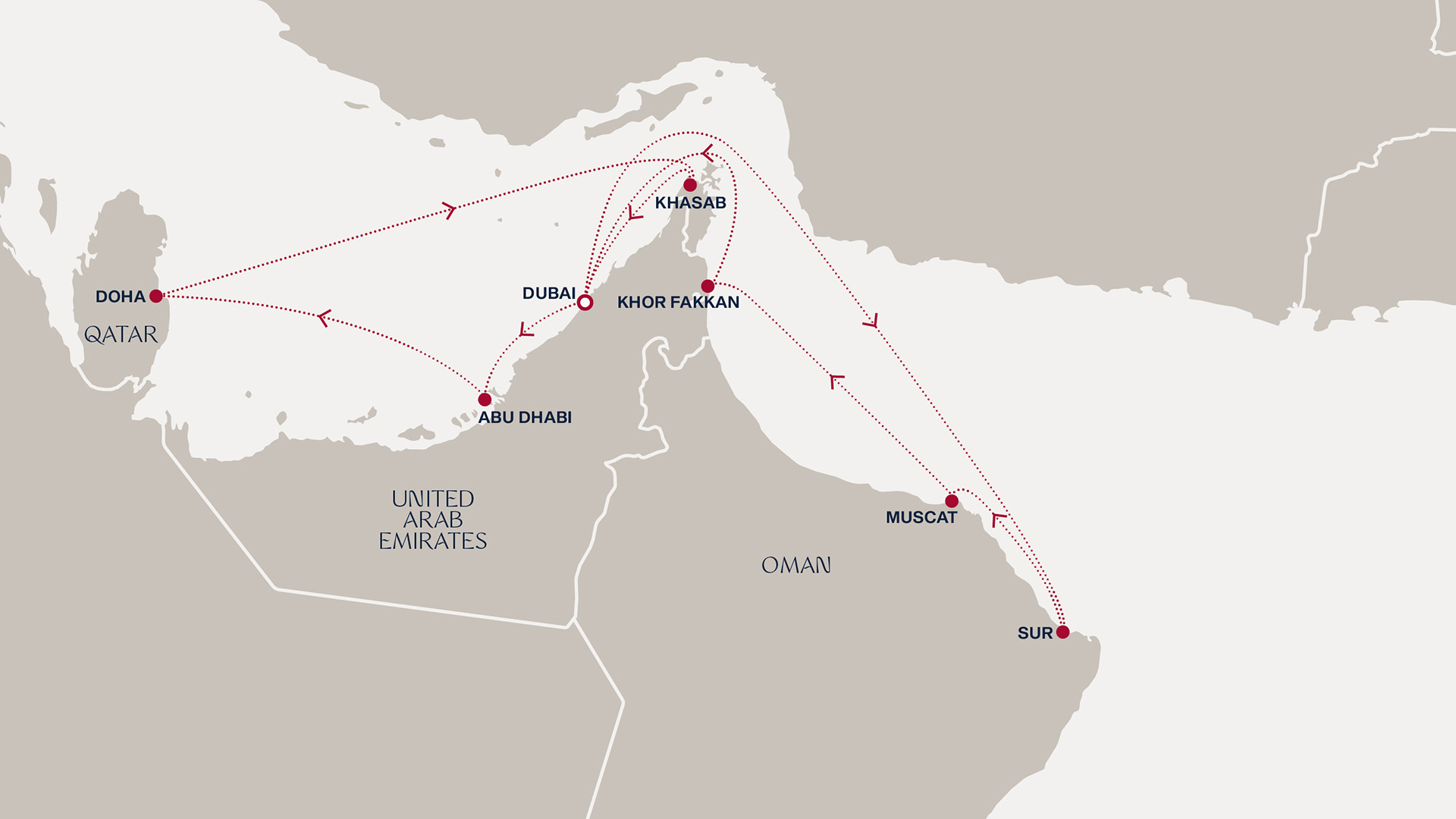 Un voyage prolongé dans les ports des Émirates