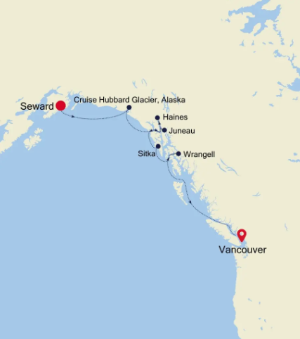 Vancouver - Seward (Anchorage) 