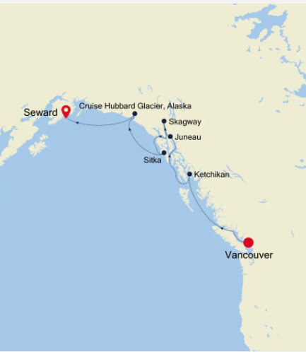 Vancouver - Seward (Anchorage)