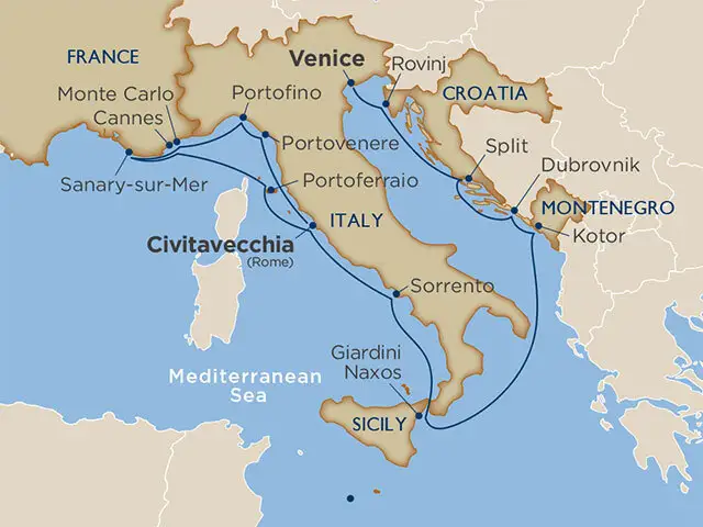 Venise - Civitavecchia (Rome)