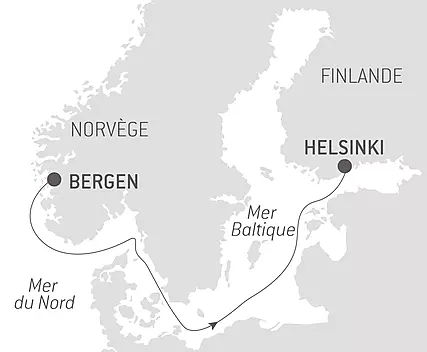Voyage en Mer : Bergen - Helsinki