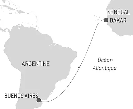 Voyage en Mer : Buenos Aires - Dakar