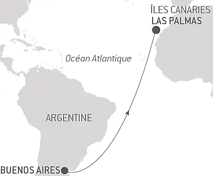 Voyage en Mer : Buenos Aires - Las Palmas
