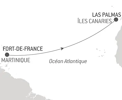 Voyage en Mer : Fort de France - Las Palmas