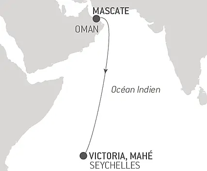 Voyage en Mer : Muscat - Mahé