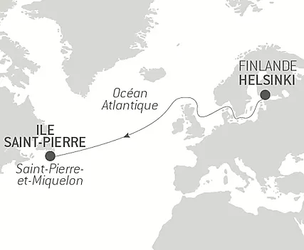 Voyage en mer : Helsinki - Saint-Pierre-et-Miquelon
