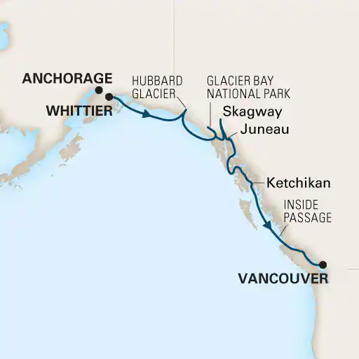 Whittier (Anchorage) - Vancouver