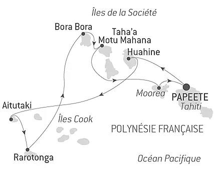 Îles Cook et Îles de la Société
