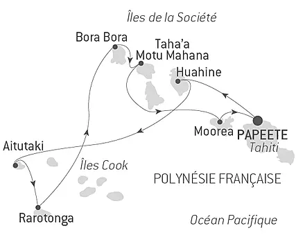 Îles Cook et îles de la Société