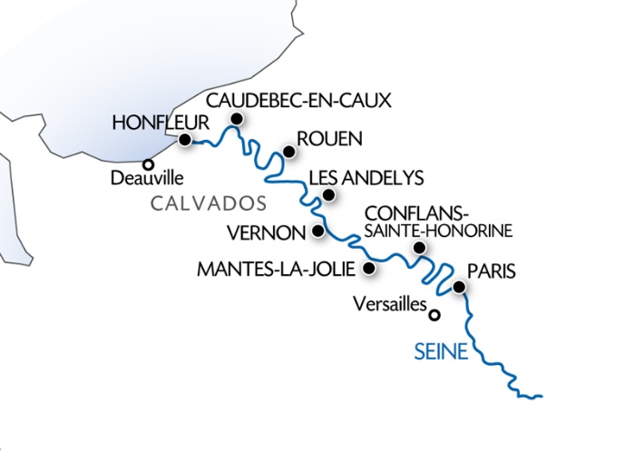 Itinéraire de la croisière
