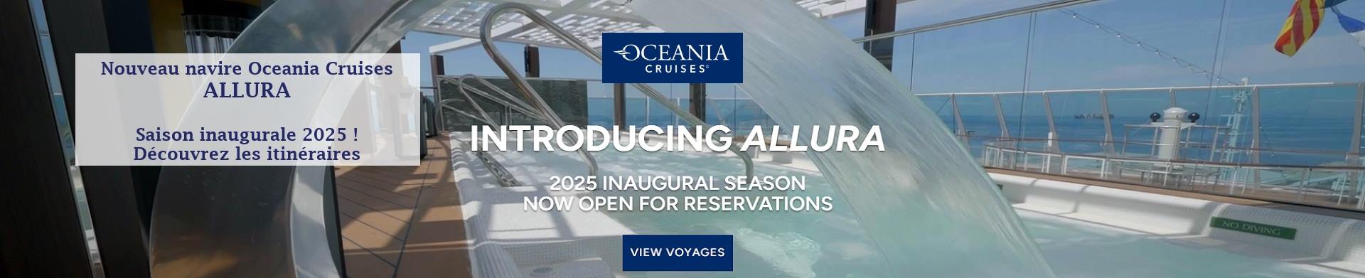 Oceania : Allura saison inaugurale 2025